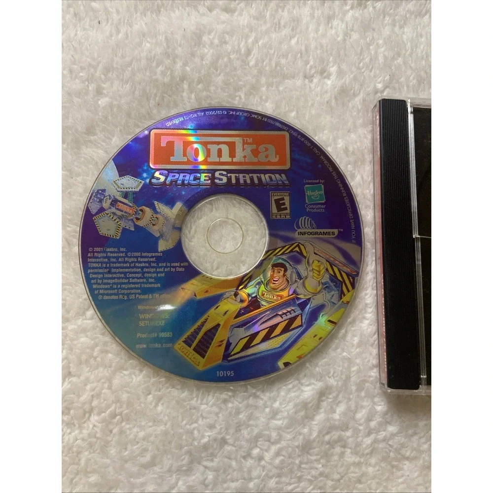Tonka Space Station PC CD ROM Game Hasbro 2001 Disc Only
